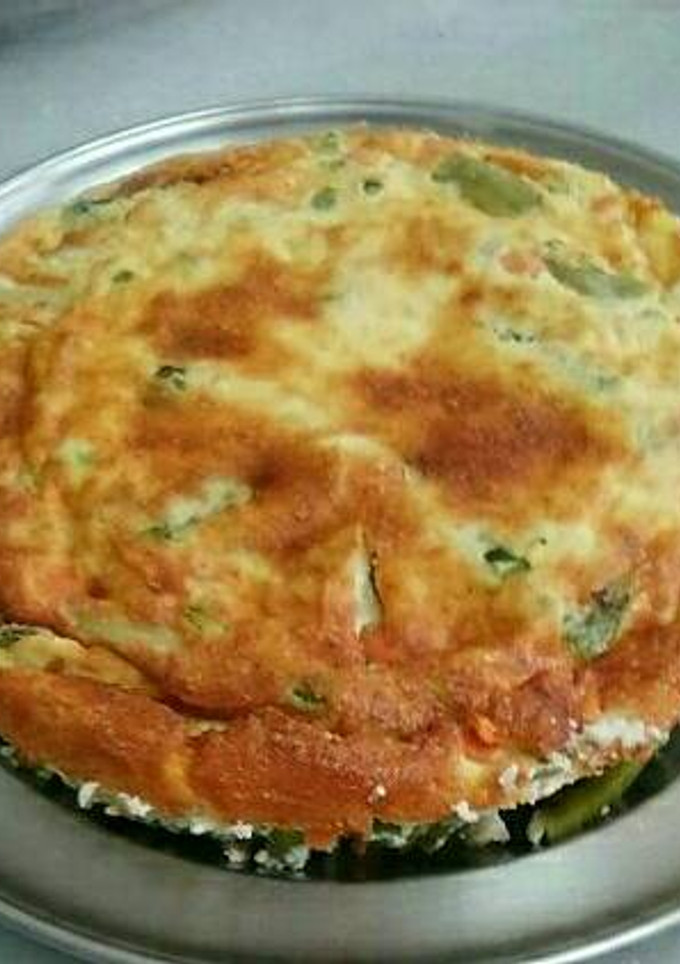 Una foto de Pastel de verduras o pudín de verduras