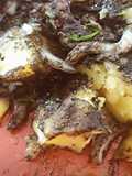 Chocos grelhados com tinta