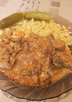 Gombás tarja 🍄🥩 recept fotója