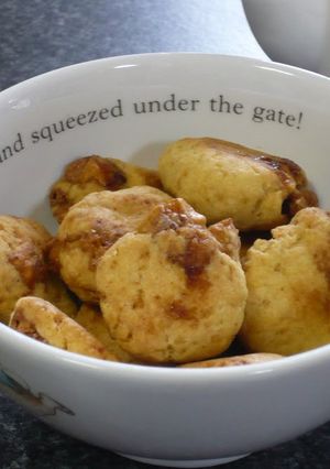 A picture of Okara Cookies with Caramelized Nuts.