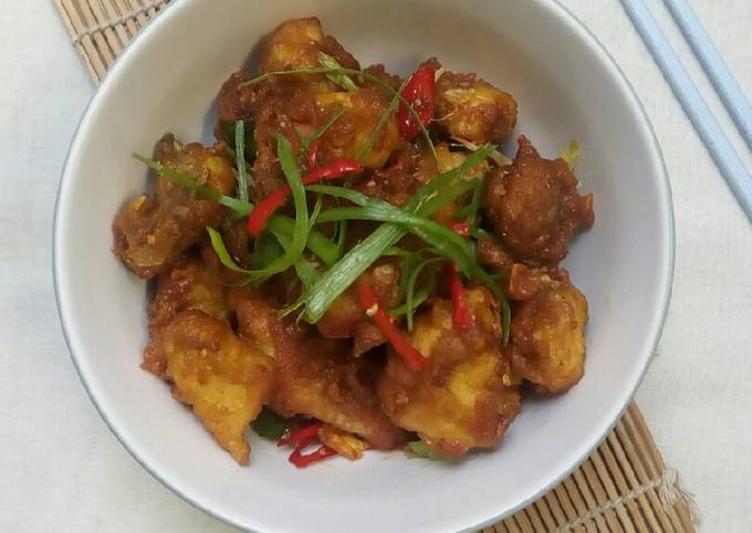 Ayam Popcorn Goreng Bawang