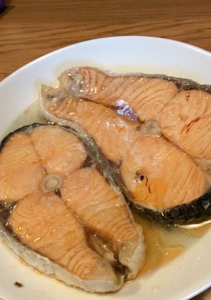 A picture of Watery Steamed Salmon.
