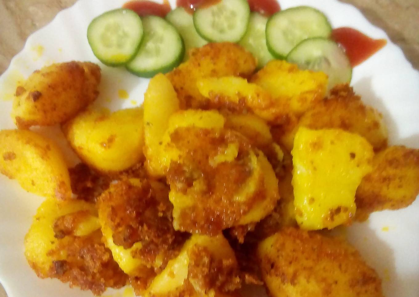 Spicy Crunchy Potatoes by Nancy