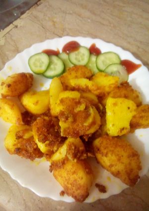 A picture of Spicy Crunchy Potatoes by Nancy.