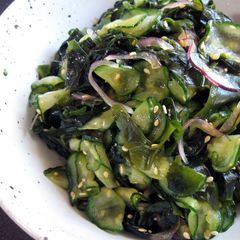 Cucumber & Wakame Sesame Flavour Salad A picture of Cucumber & Wakame Sesame Flavour Salad.