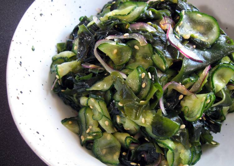 Simple Way to Prepare Award-winning Cucumber &amp; Wakame Sesame Flavour Salad