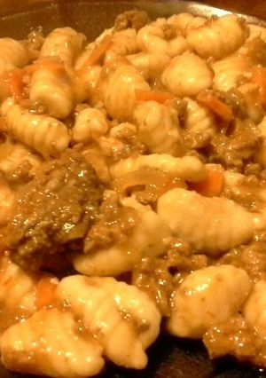 Una foto de Ñoquis con puré instantáneo