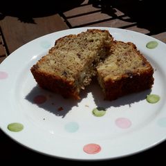 A picture of Gluten Free Chocolate Banana Loaf Cake.