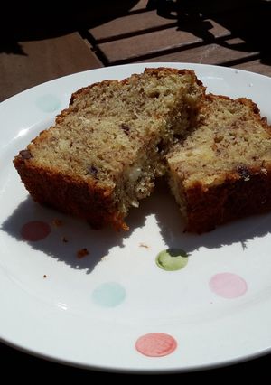 A picture of Gluten Free Chocolate Banana Loaf Cake.