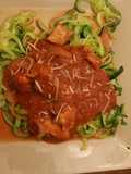 Chicken zucchetti [zucchini pasta]