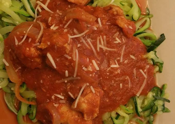 Chicken zucchetti [zucchini pasta] Recipe