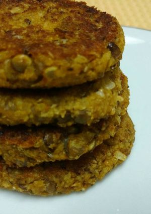 Foto principal de Hamburguesas de mijo y lentejas... riquísimas!