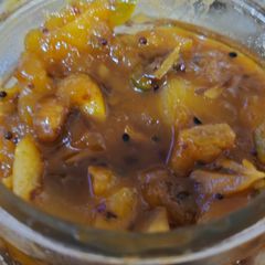 A picture of Sweet and tangy mango chutney.