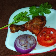 Tandoori Chicken in Microwave Oven A picture of Tandoori Chicken in Microwave Oven.