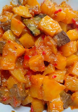 Foto resep Sambel goreng kentang + ati sapi