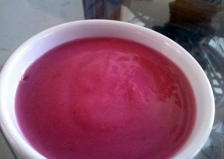 Recipe of Super Quick Homemade Home-Made Raspberry Yogurt