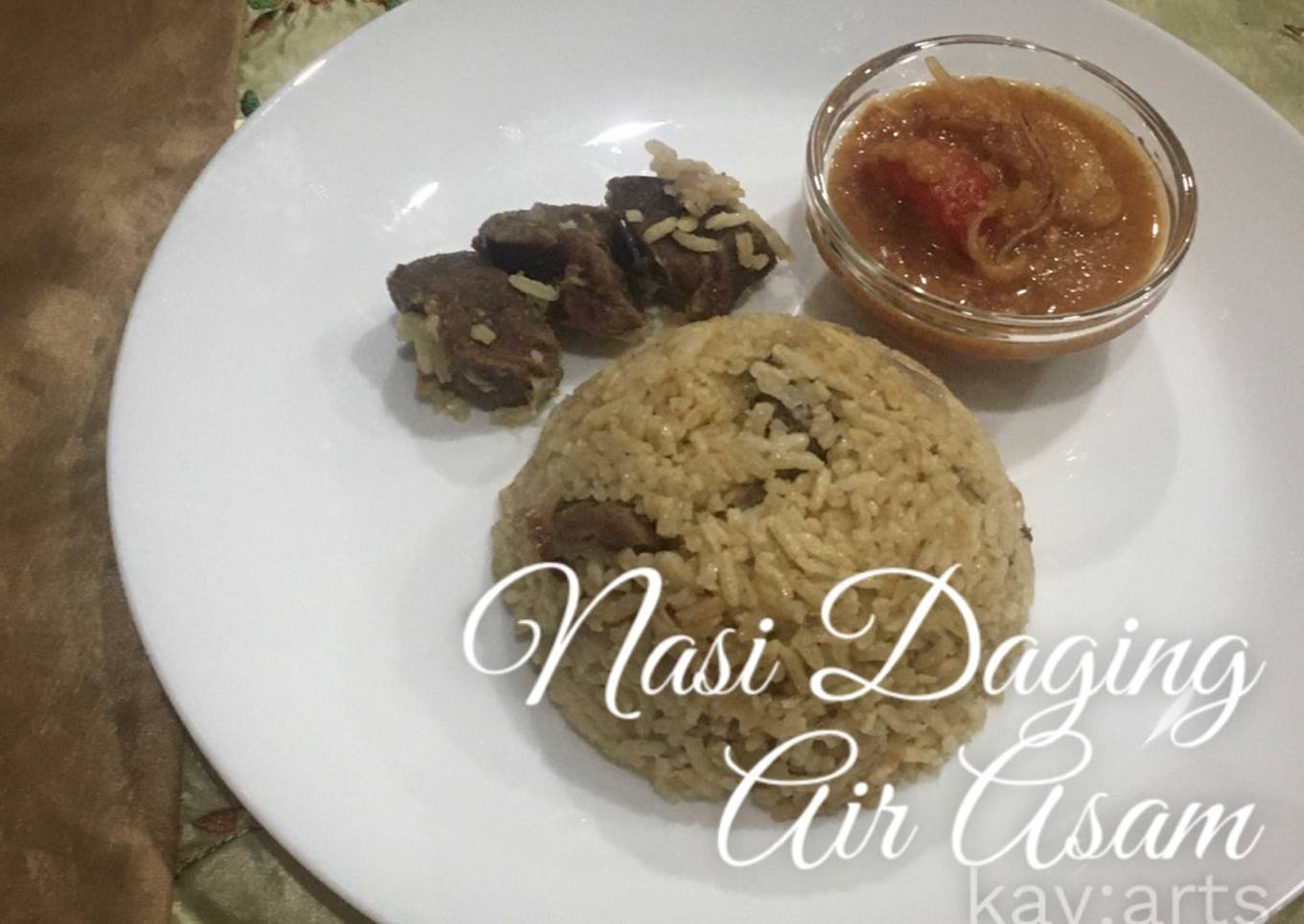Nasi Daging Utara en Air Asam: