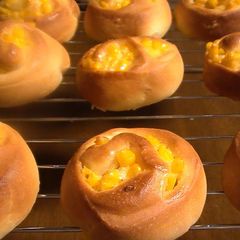 A picture of Corn and Mayo Rolls.