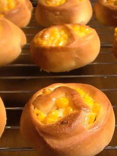 A picture of Corn and Mayo Rolls.