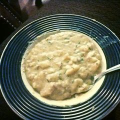 A picture of Bacon & Potato soup.