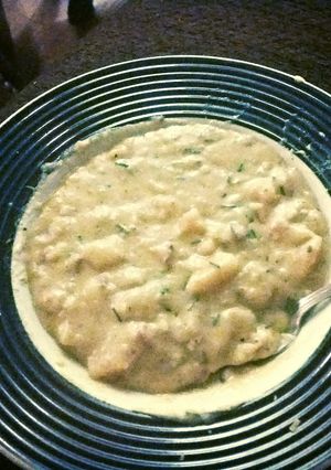 A picture of Bacon & Potato soup.