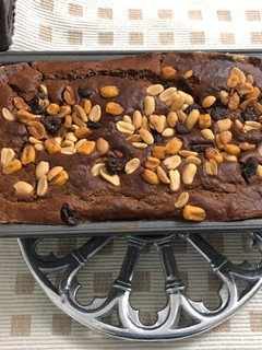 Una foto de Torta de banano café y cocoa