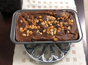 Una foto de Torta de banano café y cocoa