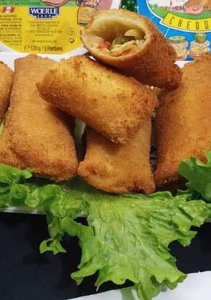 A picture of Vegetable bread rolls.