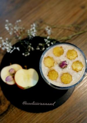 عکسی از دستور پودینگ رژیمی سیب و دانه چیا