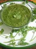 Corriander coconut chutney
