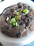 Burger and Black Beans