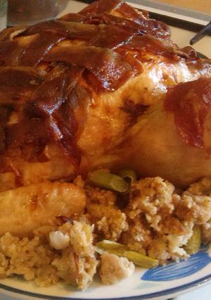 A picture of Vickys Maple Roast Christmas Turkey, GF DF EF SF NF.
