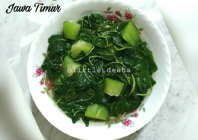 Sayur Bening Bayam versi jawa timuran