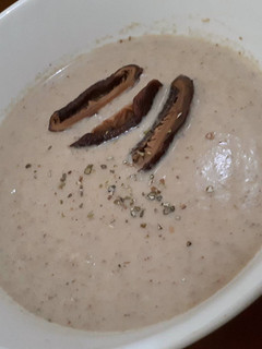 Foto resep Krim sup jamur shitake / hioko (mushroom cream soup)