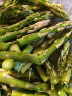 A picture of Leftover Hen In Cream Soup With Asparagus And Capers.