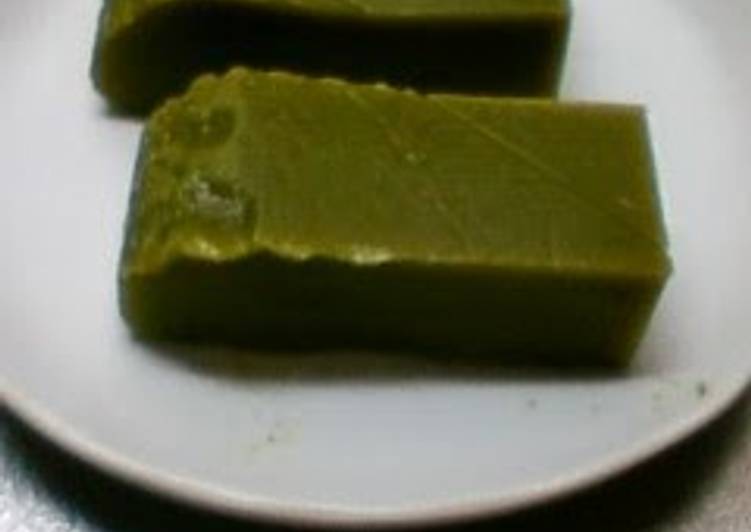 Step-by-Step Guide to Prepare Perfect Microwave Easy! Matcha Green Tea Uiro Steamed Cake