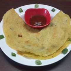 A picture of Moong Dal Chilla.