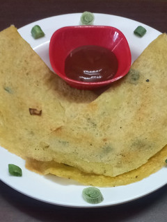 A picture of Moong Dal Chilla.