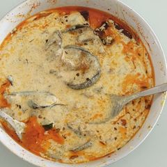 A picture of Baigan Raita.