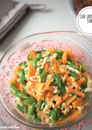 Foto resep Cah Sayur Telur Simple