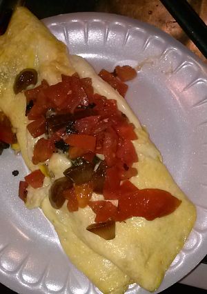 A picture of Spinach Tomato Omelet.