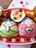 Girl's Festival Bento With Easy Onigiri