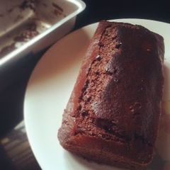 Mini chocolate loaf cake A picture of Mini chocolate loaf cake.