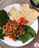 Carne molida con pimientos