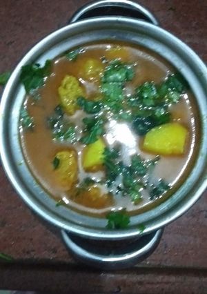 A picture of Potato soya chunks.