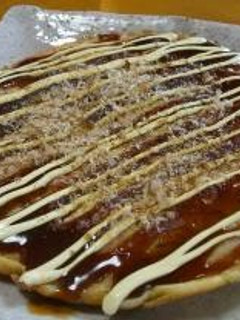 A picture of Okonomiyaki.