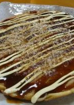 A picture of Okonomiyaki.