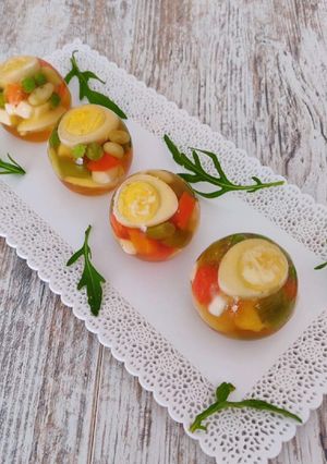 Une photo de Œuf en gelée