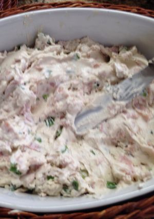 A picture of Donna's Ham Ball.