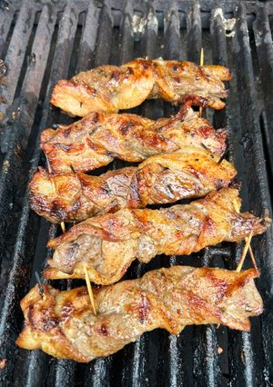 Foto di Trecce di picaña sul bbq